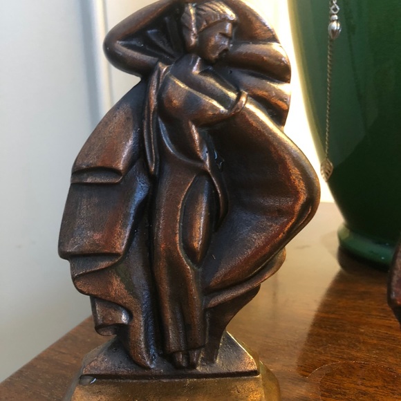 VINTAGE Art Moderne Elegant Lady Bookends - Picture 4 of 10